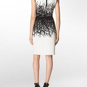 Calvin Klein Black and White Knit Dress NWT